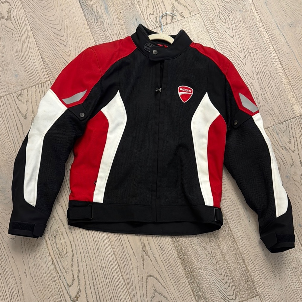 Men’s Ducati red and Black textile motorcyle Jacket